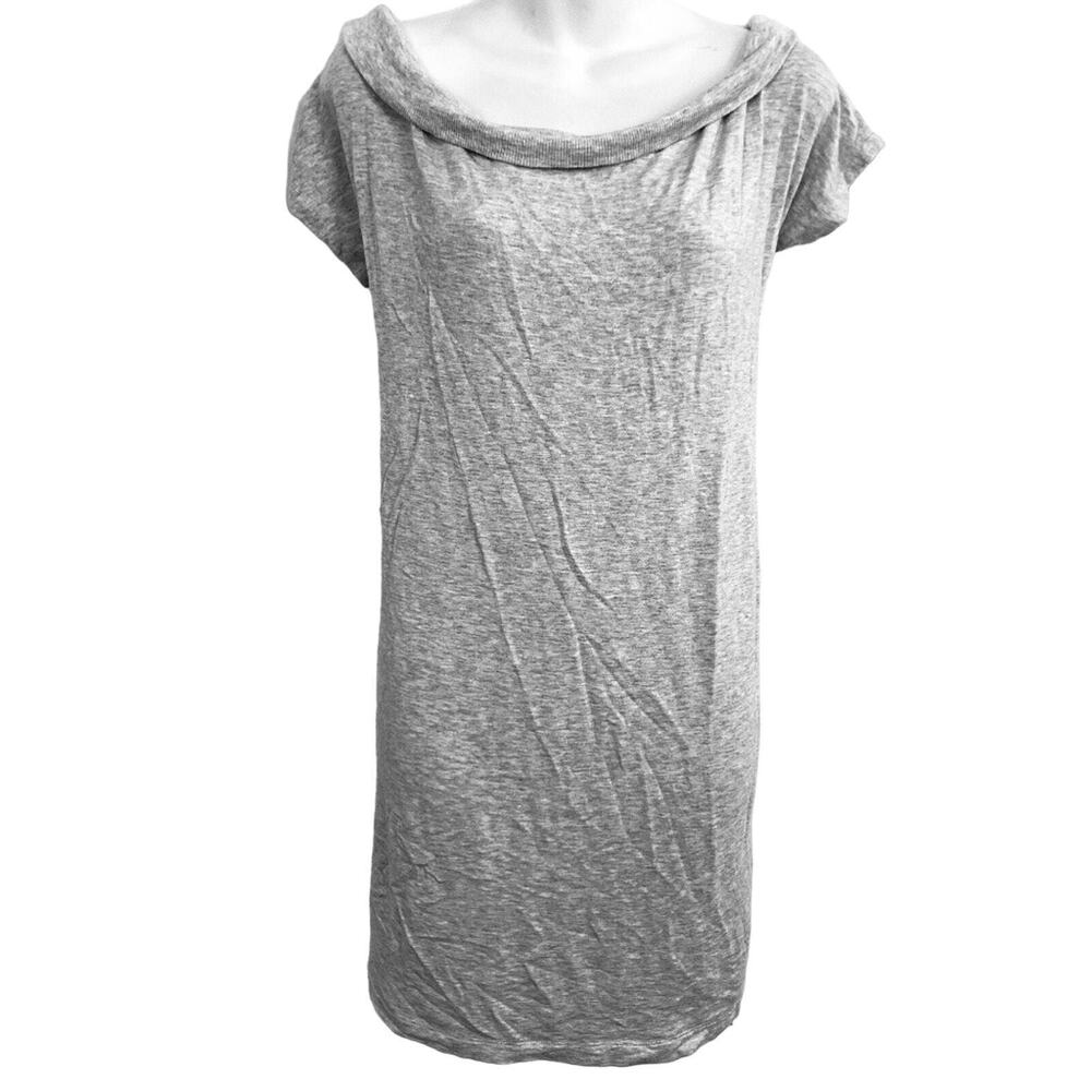 Lou & Gray Ann Taylor Loft Heather Gray Off the Shoulder Casual Lounge Dress S